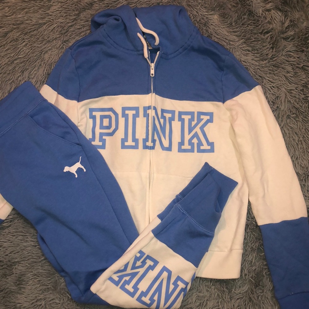 PINK hoodie and matching joggers